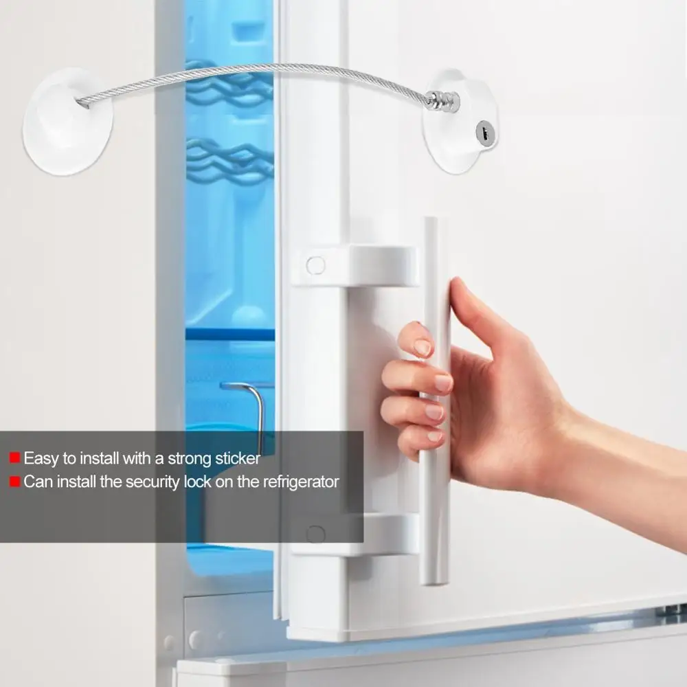 Новые белые 1 шт. Безопасность замки ребенка окна холодильник открытия