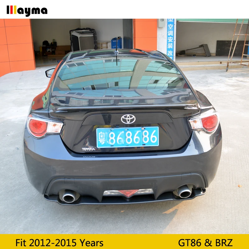 TRD Стиль углеродного волокна задний багажник спойлер для Toyota scion GT86 2012 2015 год Subrau