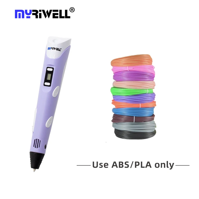 

Myriwell rp-100b of 1.75mm PLA DIY Pens Drawing Pencil LED Screen Speed Adjustable 3D DIY Drawing Pen