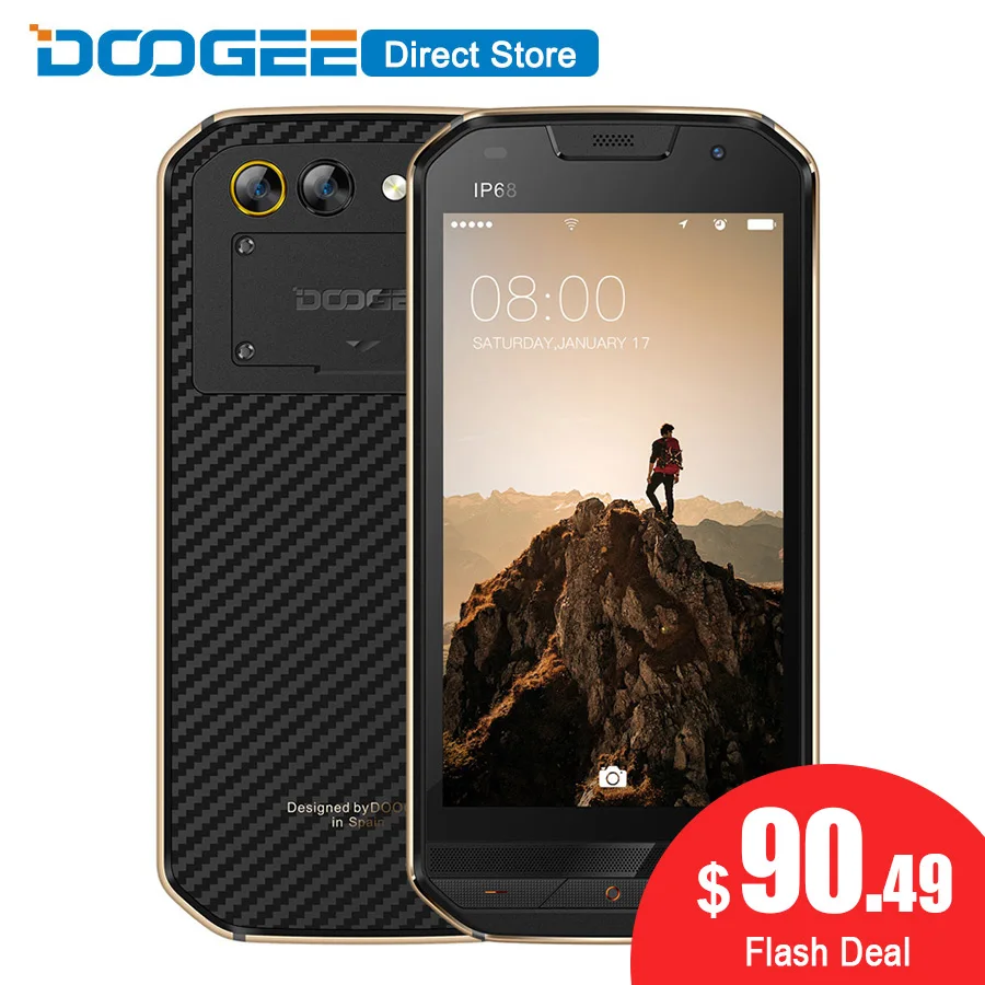 DOOGEE S30 4G LTE мобильный телефон 5 0 дюймов четыре ядра 2 Гб ОЗУ 16 ПЗУ Android 7 5580 мА/ч