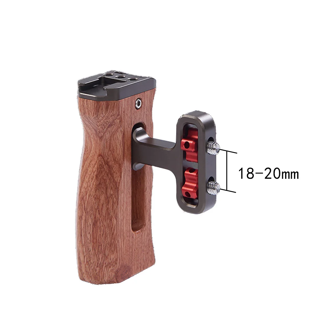 

Universal Camera Cage Side Handle for Sony Canon Nikon Aluminum / Wooden Handle Grip Cold Shoe for Microphone LED Video Light