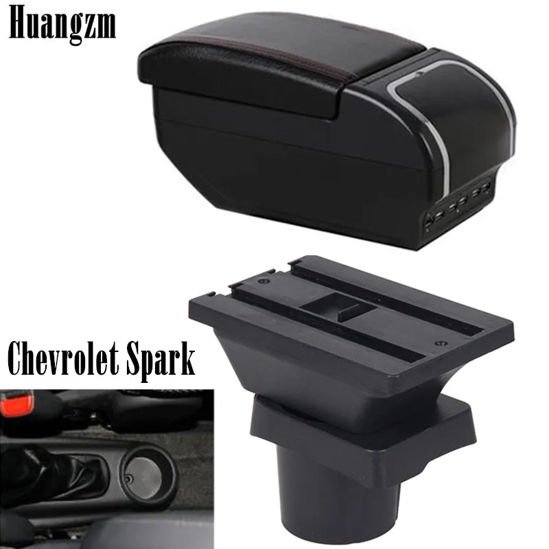 Подлокотник для Chevrolet Spark III avro вращающийся центральный контейнер хранения с USB