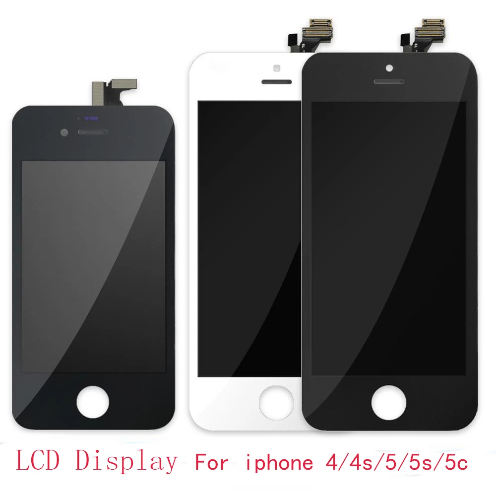 

AAA+++ High Quality LCD Display For iPhone 4/4S Touch Screen Replacement For iPhone 5 5c 5s SE 6 7 8 No Dead Pixel Touch Screen
