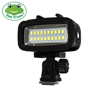 700 lm 20 led rechargeable portable waterproof flash light fill light for gopro canon sony nikon phone diving camera lighting