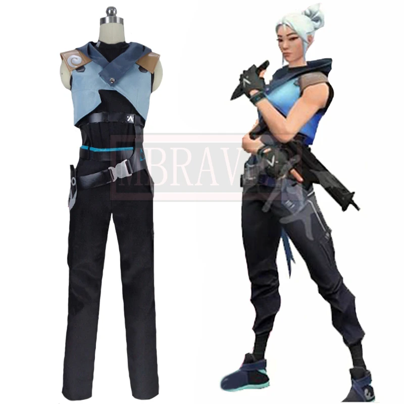 Игра Valorant Jett Косплей Костюм сапоги обувь Cos Хэллоуин Рождество Вечеринка