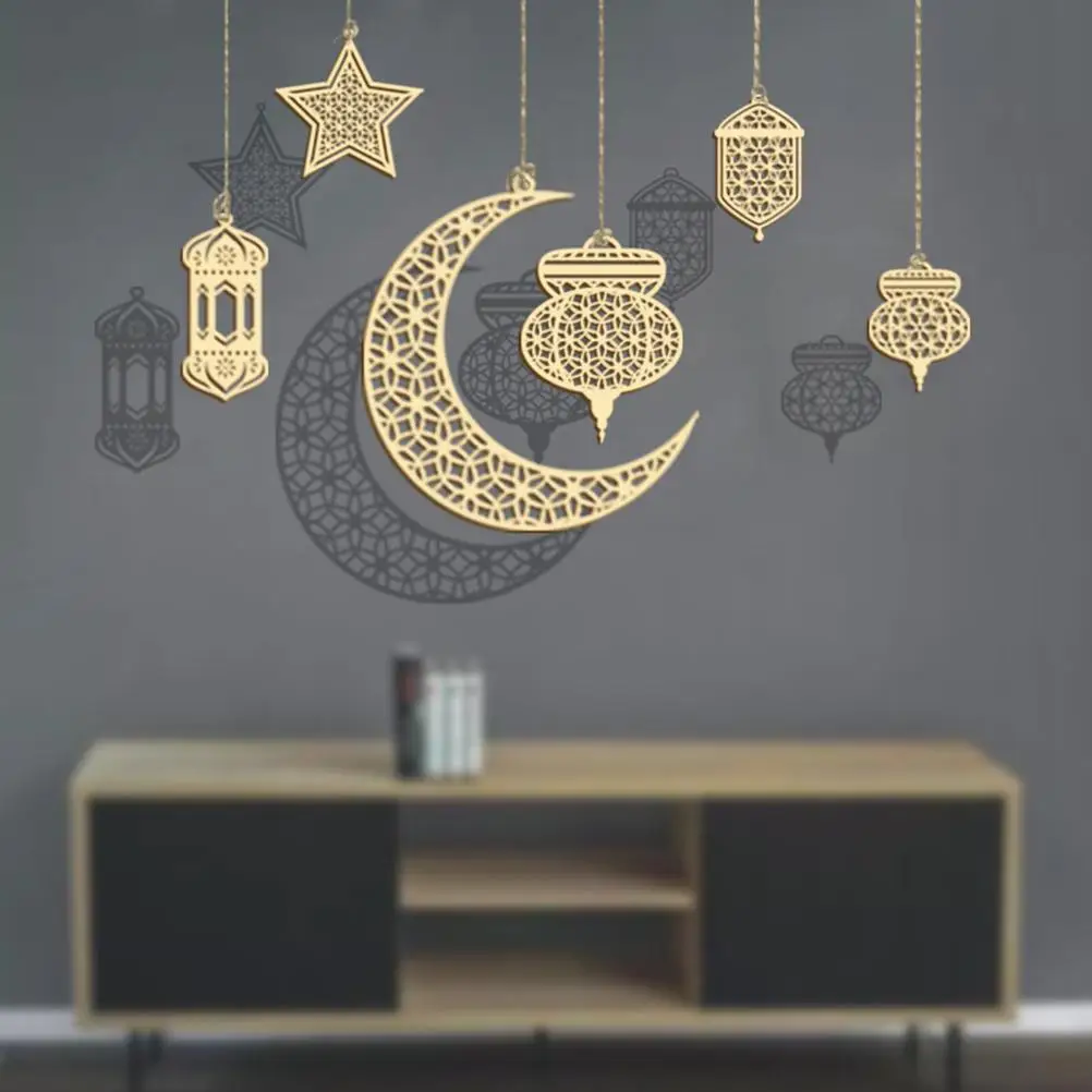

Eid Mubarak, кулон Eid Mubarak, праздничные украшения вечерние, гладкие нетоксичные домашние украшения для дверей и окон, высокое качество