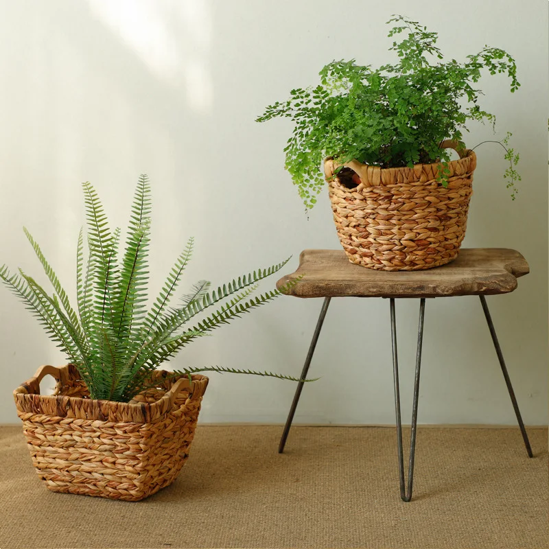 Цветочные искусственные домашние соломенные вазы для свадебного украшения