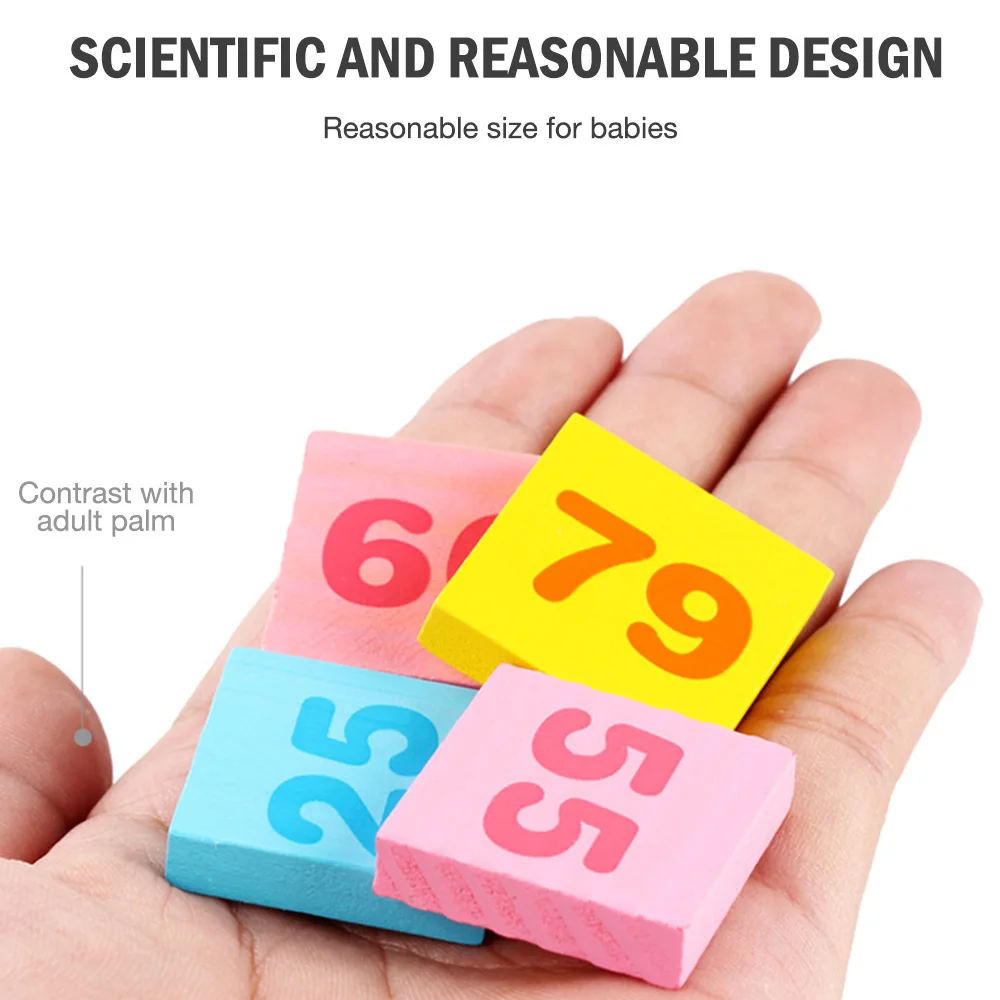 200 шт деревянные цифровые палочки пазл развивающий игрушка математика