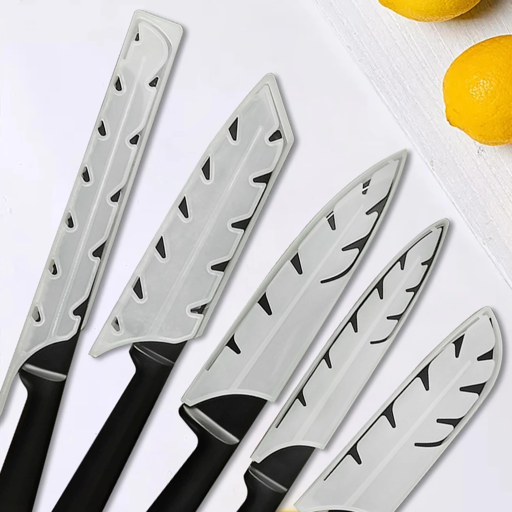 Прозрачный белый пластиковый защитный чехол XYj для лезвия ножа набор крышек