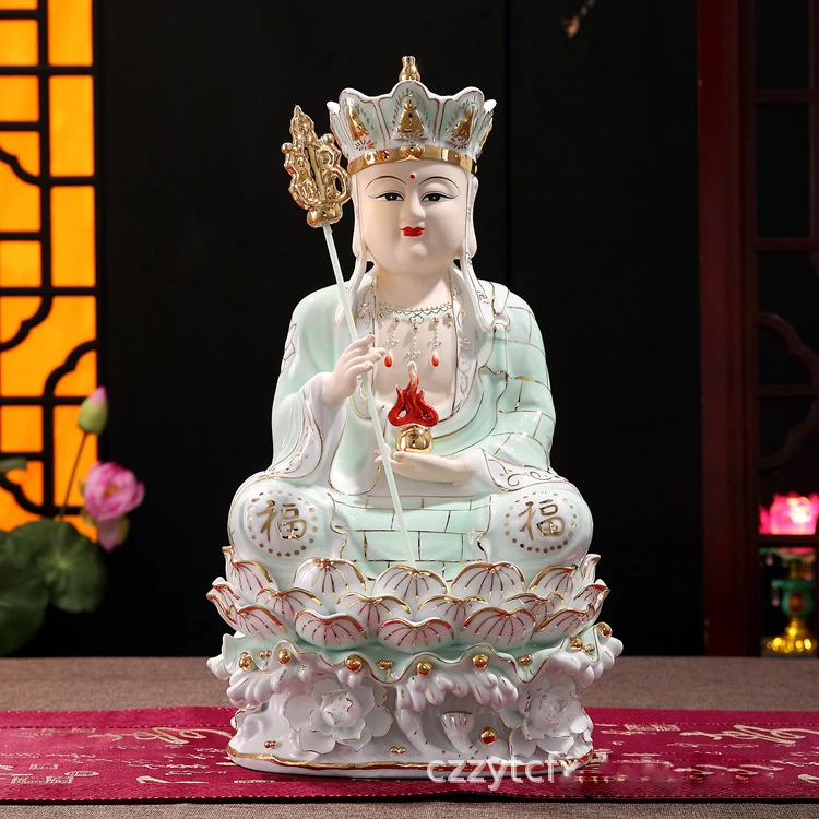 Статуя Будды тибетская искусственная буддистские принадлежности керамическая