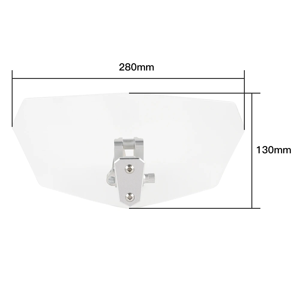 

Universal Motorcycle Adjustable Clip On Windshield Extension Spoiler Blade Wind Deflector For BMW For KTM Honda Ducati