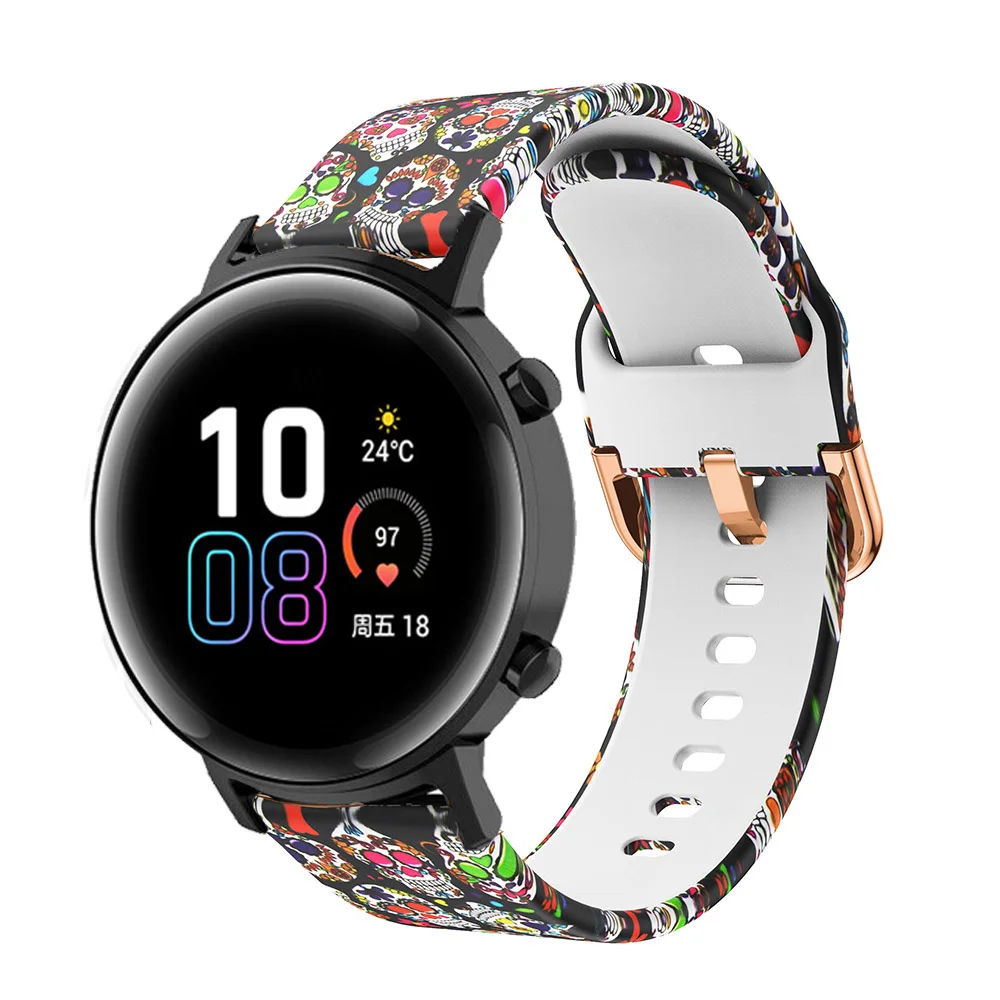 Ремешок силиконовый для Huawei Honor magic Watch 2 GT 42 мм сменный Браслет наручных часов с