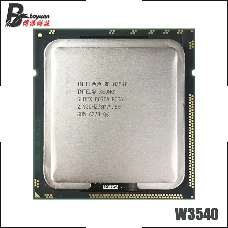 Intel Xeon W3540 2,933 ГГц четырехъядерный Восьмиядерный процессор 8M 130W LGA 1366
