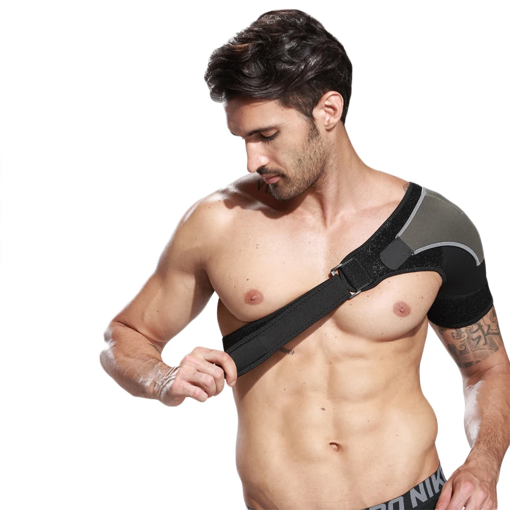 

New Adjustable Shoulder Straps Sports Protective Shoulder Strain One Shoulder Compression Stable Straps Male Factory Direct Sale