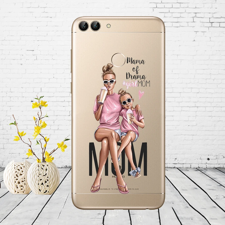 H26 Huawei P Smart Case TPU Мягкий силиконовый прозрачный чехол для телефона huawei P Smart Cover FIG-LX1 Enjoy 7S Чехол - Цвет: H26
