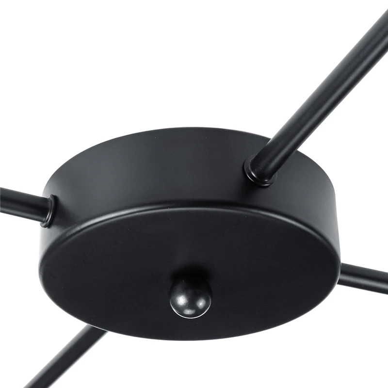 

Nordic Simple Iron E27 Pendant Light 4 heads Lamp Loft Pendant lamp for Living Room Dining Room Cafe Bar Black