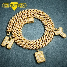 ICEOUTBOX заказное имя S Link Miami кубинское звено 12 мм ожерелье с