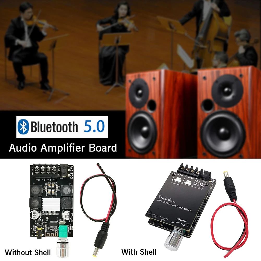 TPA3116 аудио усилитель плата аксессуары HIFI Bluetooth 5,0 стабильный сигнал защитный домашний динамик цифровой мощность 2X50 Вт стерео
