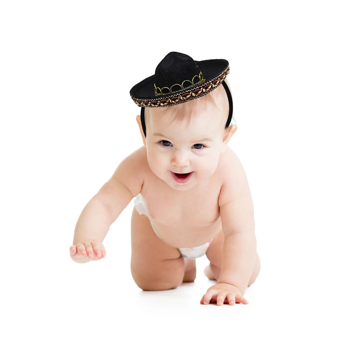 3 шт. соломенная мини-шляпа Sombrero из натуральной соломы для украшения дня рождения
