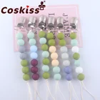 Coskiss, новая детская цепочка для соски, сделай сам без BAP, силиконовая молярная цепочка, железная цепочка с зажимом для утконоса, молярные изделия