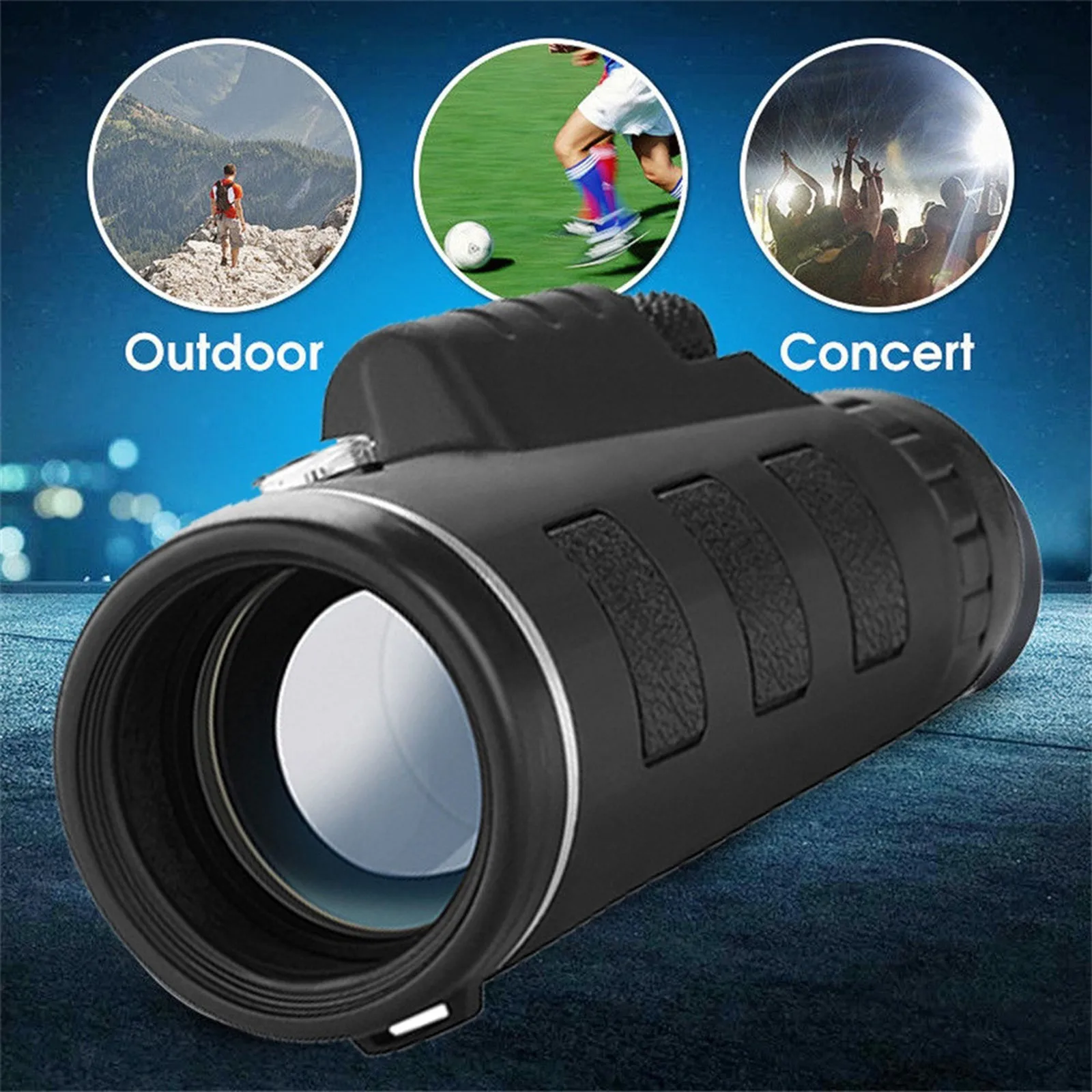 

40x60 high magnification monoculars zoom optical HD lens monoculars + tripod + universal mobile phone holder 2021 new