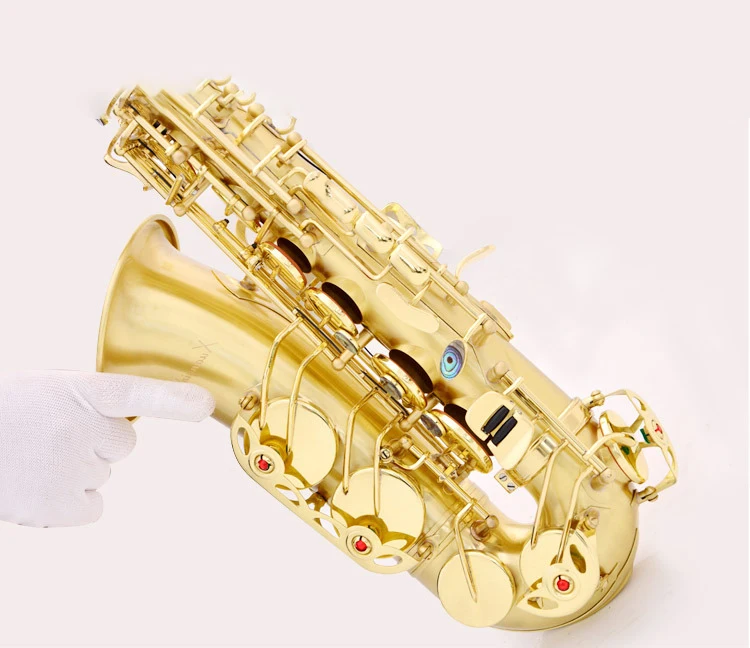 Золотой лак латунь альт инструмент Аксессуары Профессиональный Eb Китай Саксофон