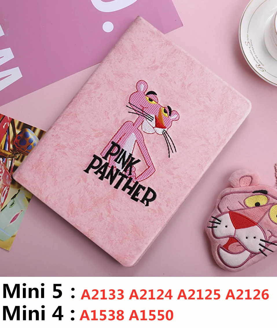 leopard Ban mi 45 3D с вышитыми героями мультфильмов чехол для нового ipad 9.7inch '3/2/1'mini123/45/для ipad 234 Pro9.7 Искусственная кожа умного сна - Цвет: leopard Ban mi 45