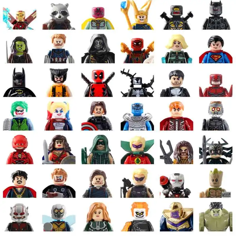 

2021 Hot Toys Ironman Minifigures Building Block Figurines Assembled Boys 3-14 Years Old Compatible toys of Kids Blocks of Child
