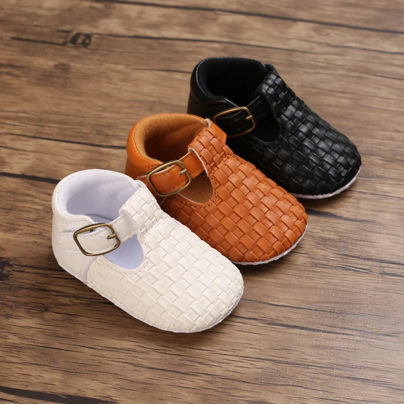 

2021New Baby Shoes Retro Leather Boy Girl Shoes Multicolor Toddler Rubber Sole Anti-slip First Walkers Infant Newborn Moccasins