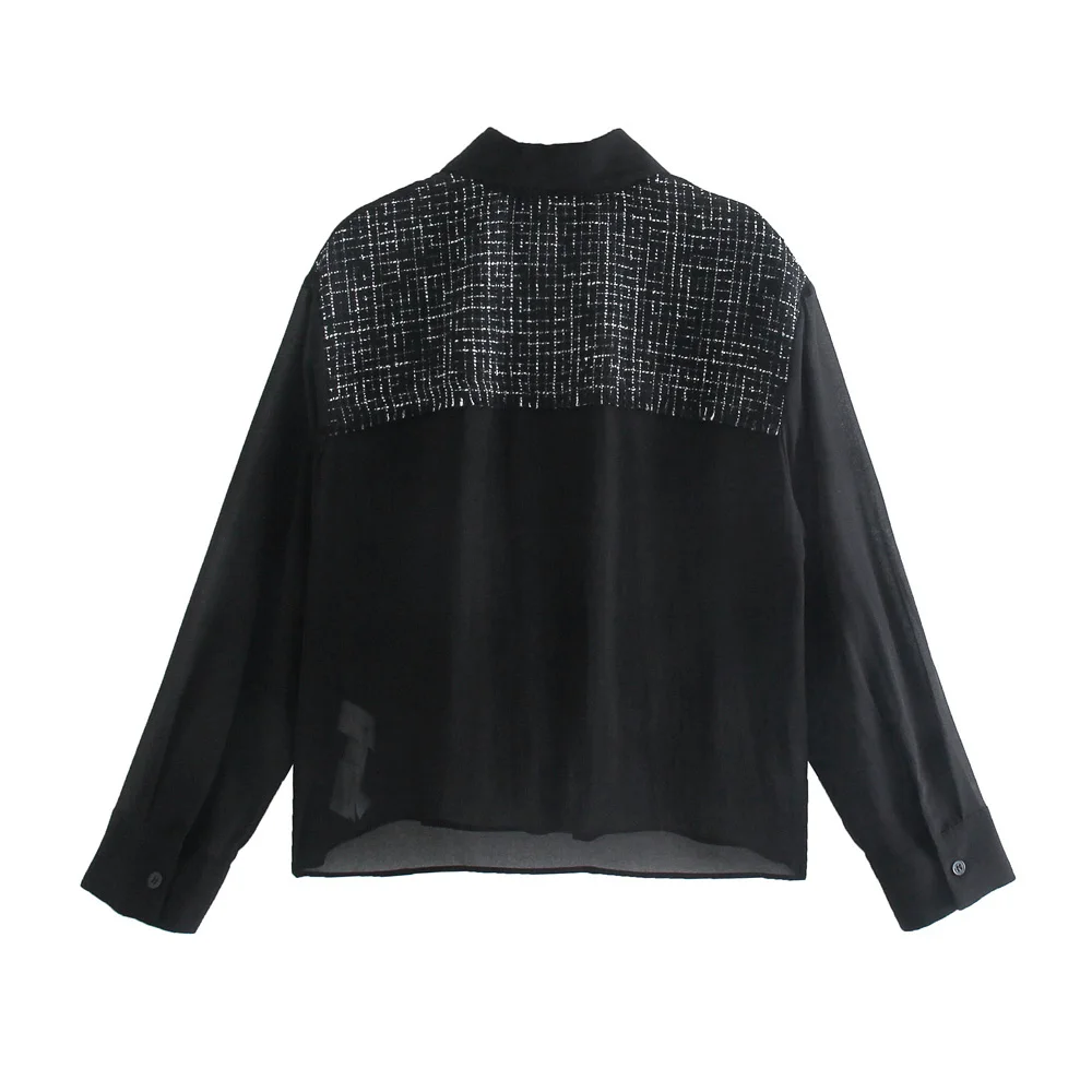 Женские рубашки блузки топ с длинным рукавом 2022 мода воротником на пуговицах