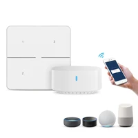 broadlink 3 way control smart remote switch for home automation controller works with alexa google home ifttt