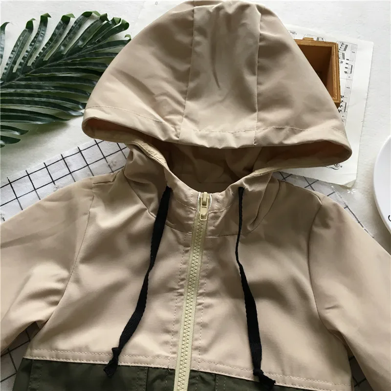 Куртка детская хлопковая на осень/зиму контрастных цветов | Детская одежда и