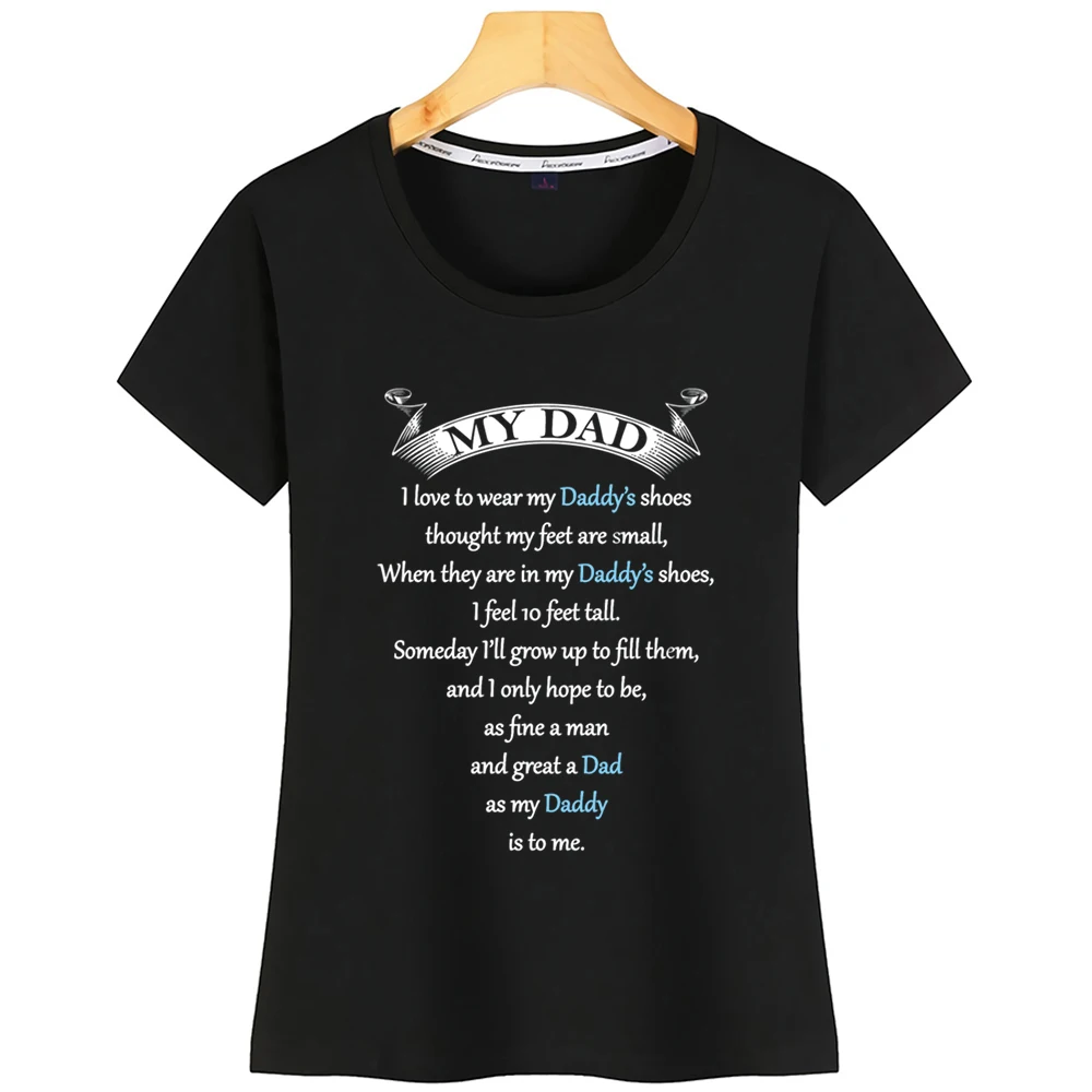 

Tops T Shirt Women Daddy Comic Black Print Tshirt