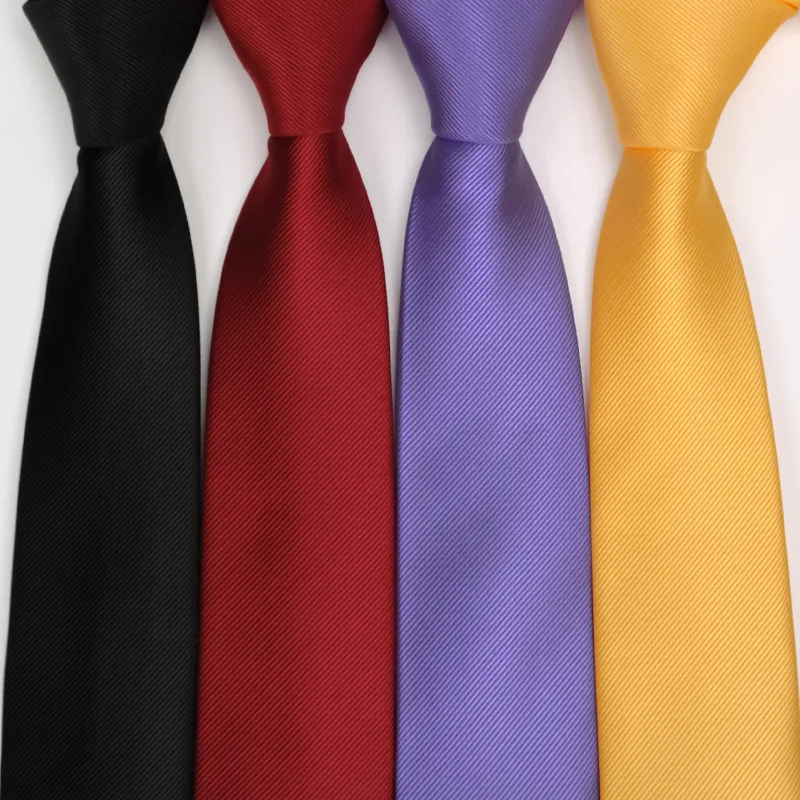Новый тонкий галстук 6 см 24 однотонных цвета модный мужской темно синий