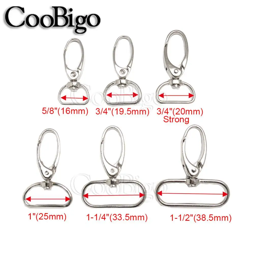 10 шт. 16 38 мм Металлические сумки пряжки для ремней застежка карабин воротника