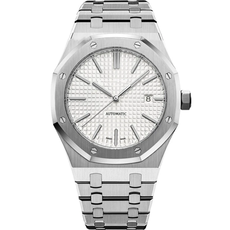 

904L luxury Mechanical Watch Waterproof 15400 Automatic Stainless Steel Sapphire Watch AAA