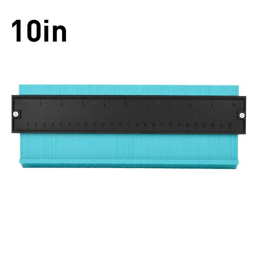 Contour Gauge 10 Inch Irregular Profile Duplicator for Woodworking Shape Tracing Template Measuring Tool Profile Jig Guide Pipe