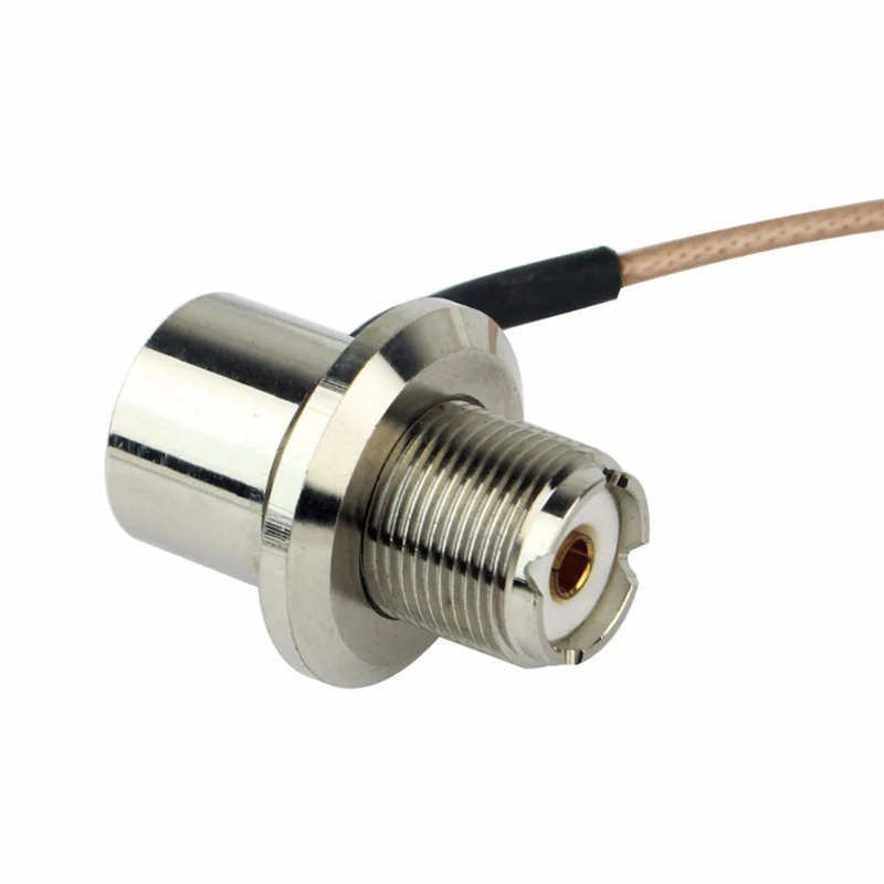 Розовый коаксиальный кабель HTHL 5 метров UHF / PL-259 для мужчин YAESU мобильного телефона