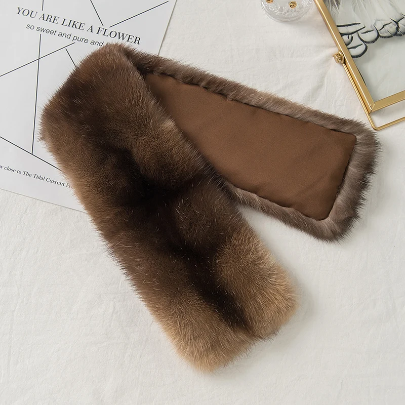 Lantafe Women Scarf Winter Warm Luxury Natural Fur Thickening Sable Mink Neck High Quality Whole Real |