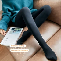 fleece lined tights women winter tights high waist hip lift thermal thick warm leggings tc21