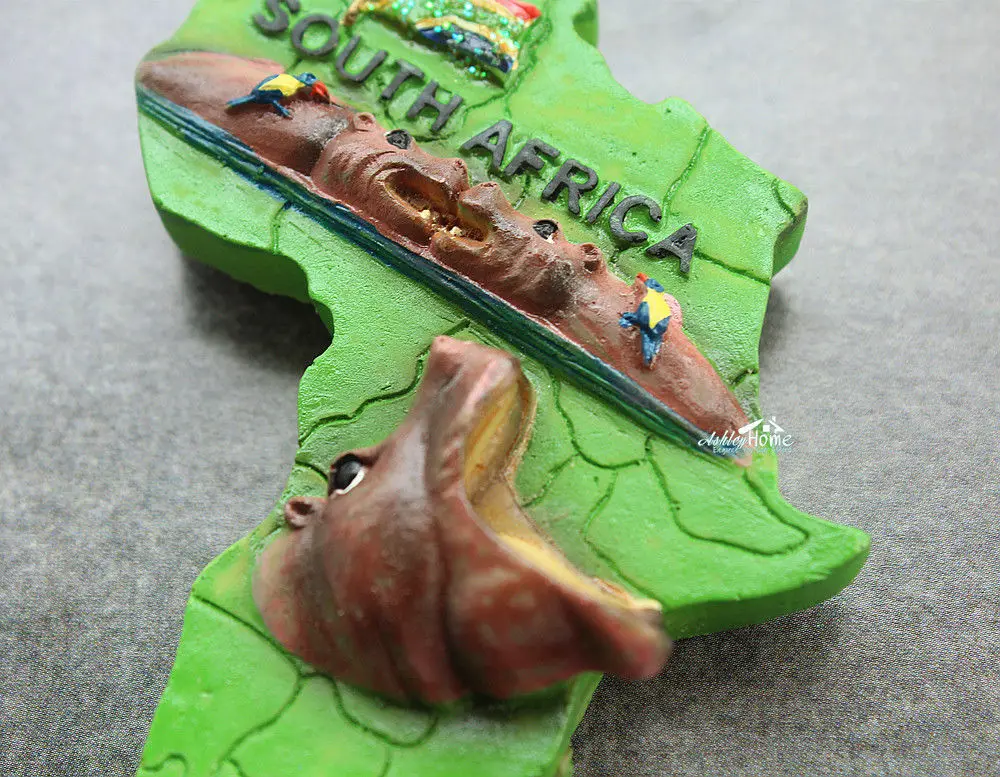 Сувенир в Южно-африканском стиле хиппо сувенир для путешествий магнит на