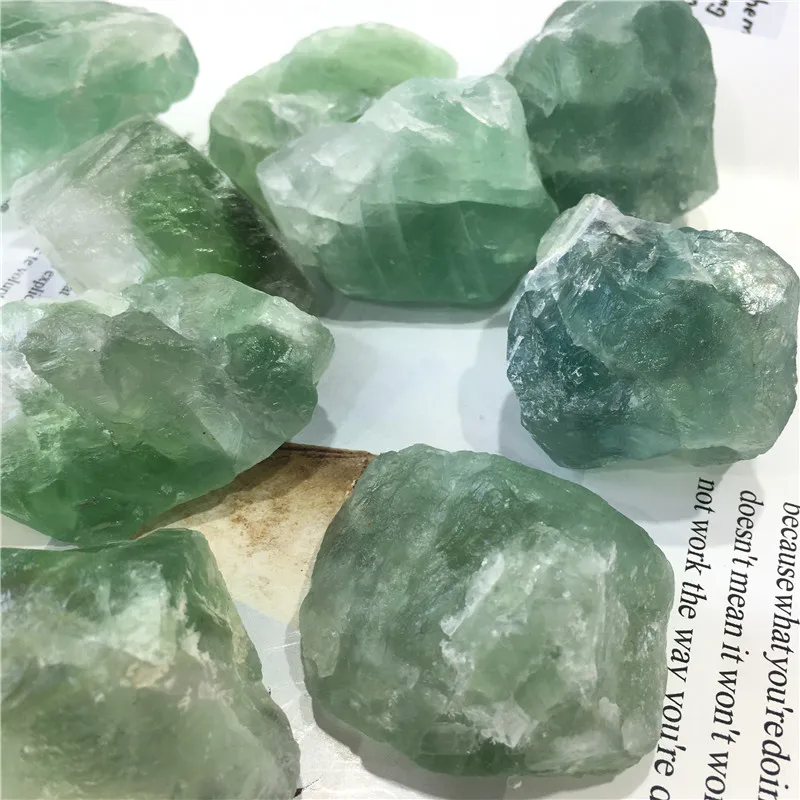 

Natural Crystal Quartz Minerals Specimen Green fluorite Raw Lrregular Shape Rough Stone Reiki Healing for purification