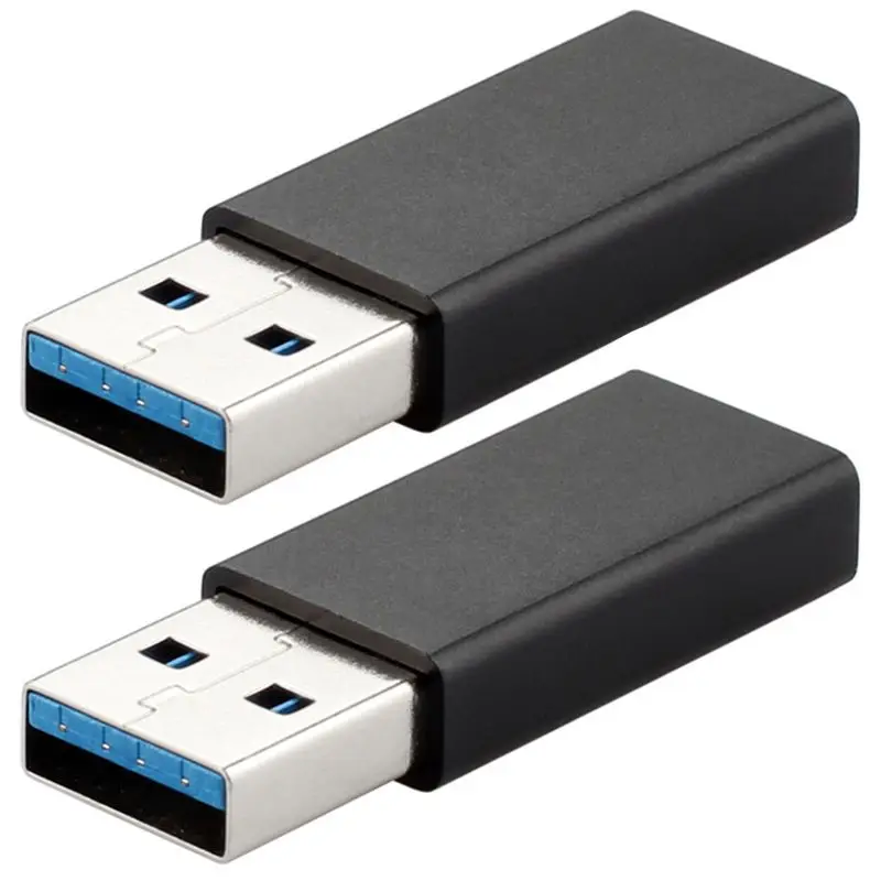 

USB-C к usb-адаптеру (2 штуки в упаковке), Тип USB C Female to USB 3,0 Мужской адаптер переменного тока, Женский USB-C 3,1 Для USB-A Мужской адаптер