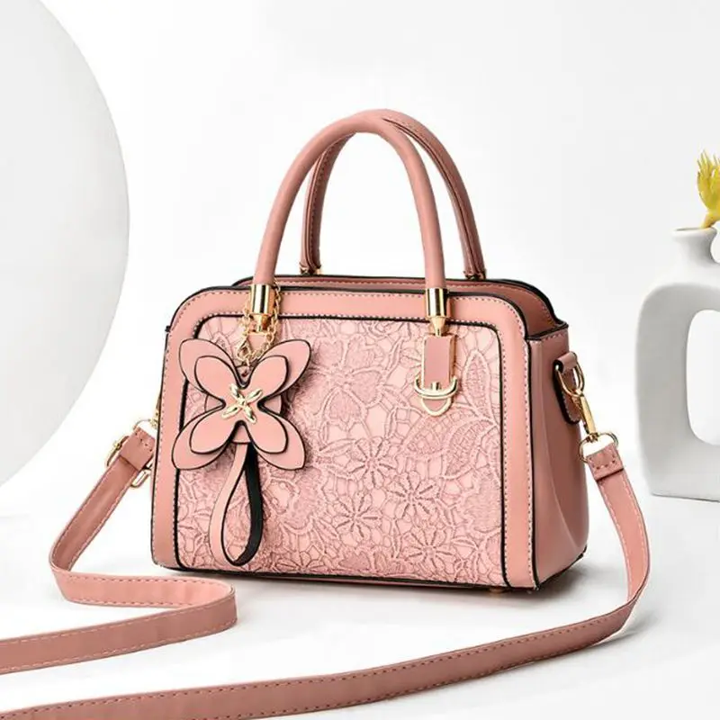 

Embroidered Womens Bags 2021 New Fashion One-shoulder Messenger Bag All-match Female Handbag Flower Embroidery Handbag