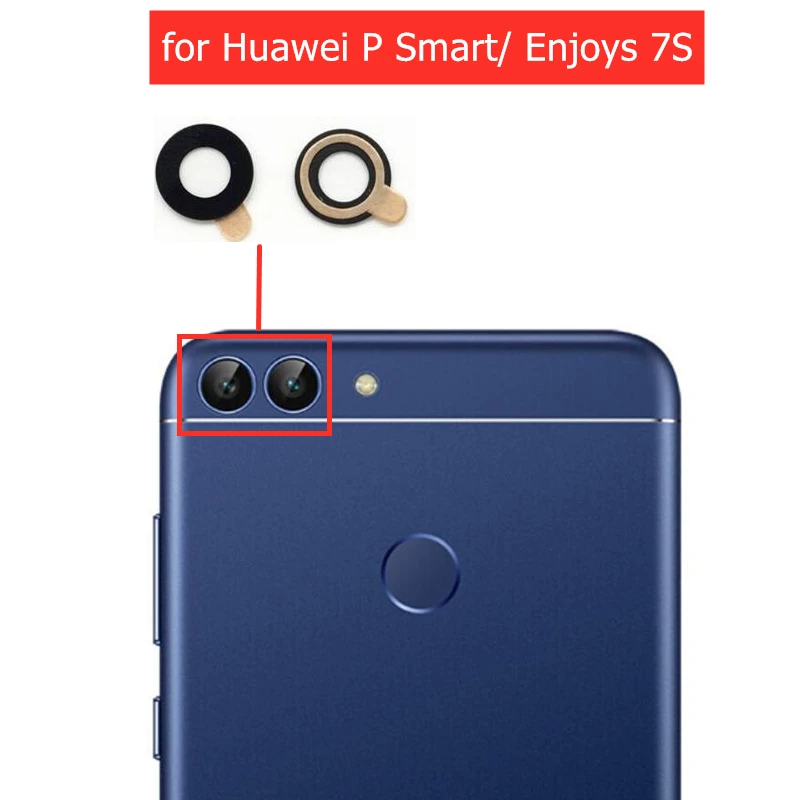 Стеклянный объектив для задней камеры Huawei P Smart 2 шт. стекло с клеем 3M Enjoy 7S запасные