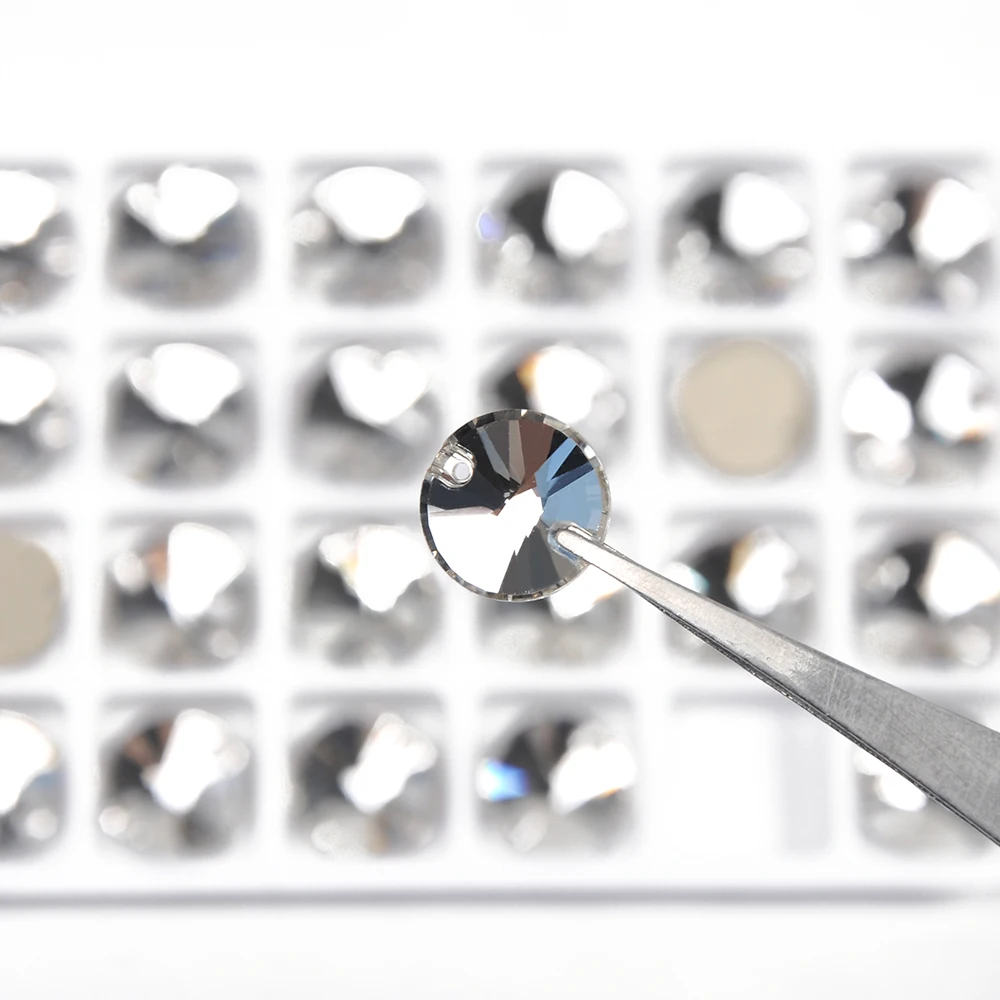 Стразы CTPA3bI стакан Rivoli для рукоделия 2 отверстия кристаллы аксессуары шитья