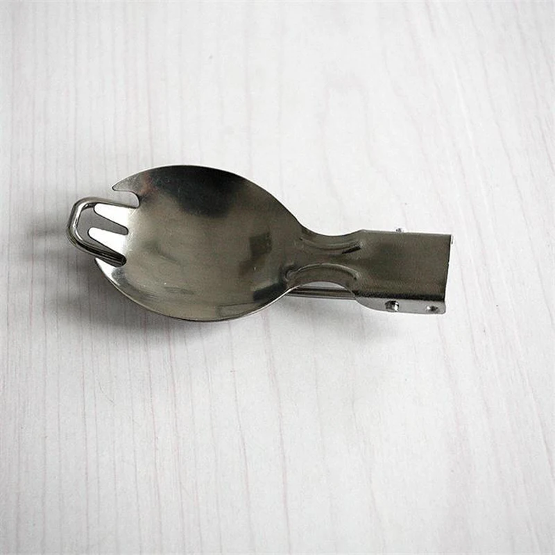 Посуда из нержавеющей стали Spork вилка ложка рюкзак столовые приборы
