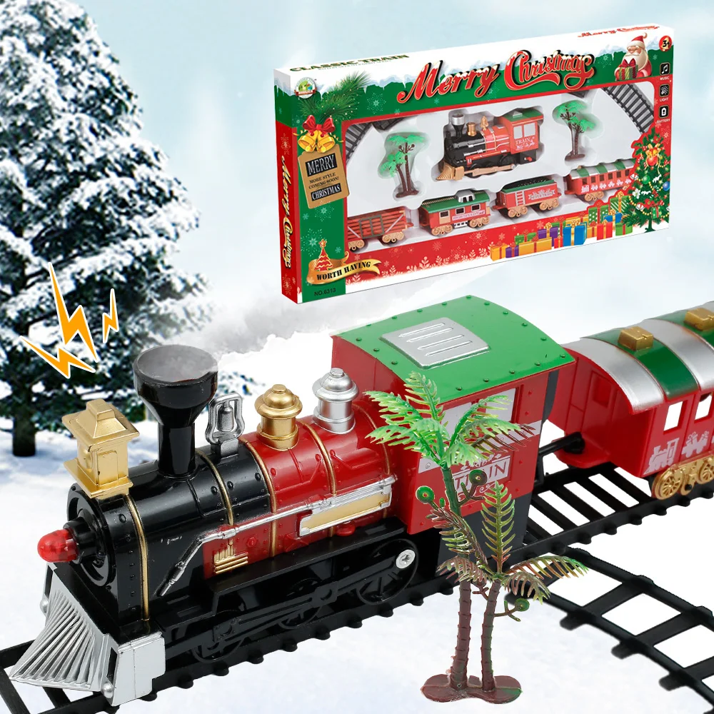 

Электрическая Рождественская елка, набор поездов, прикрепляется к вашей елке, реалистичные звуки и огни, рождественский подарок, игрушка, р...
