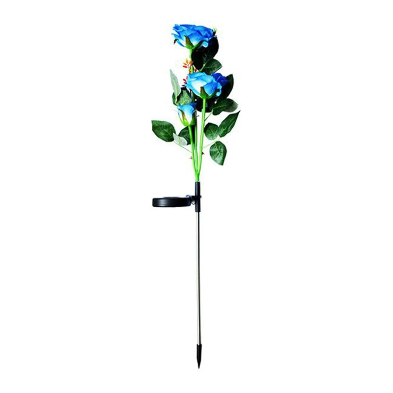 

Solar Rose Flower Light Waterproof Garden Landscape Lamp Outdoor Decoration Lawn Valve Home Decorative Flower Night Lights