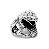 megin d hot sale punk personality exquisite mamba titanium steel rings for men women couple friend fashion design gift jewelry